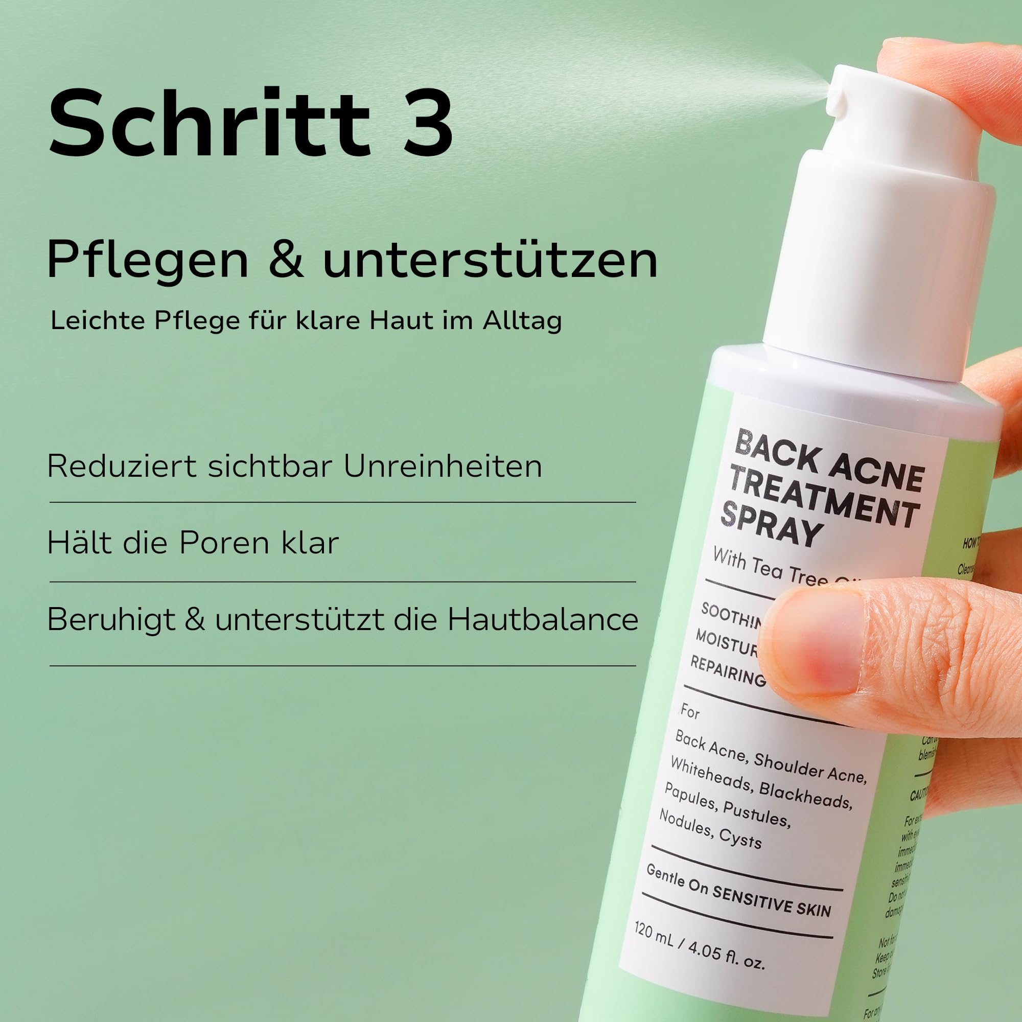 BellamiLuxx 3-stufiges Rücken- & Körper-Aknepflege-Set – Seifenstück, Peeling & Rücken-Spray – Für unreine Haut an Rücken, Brust & Schultern – Hilft bei Pickeln, verstopften Poren & Hautunebenheiten