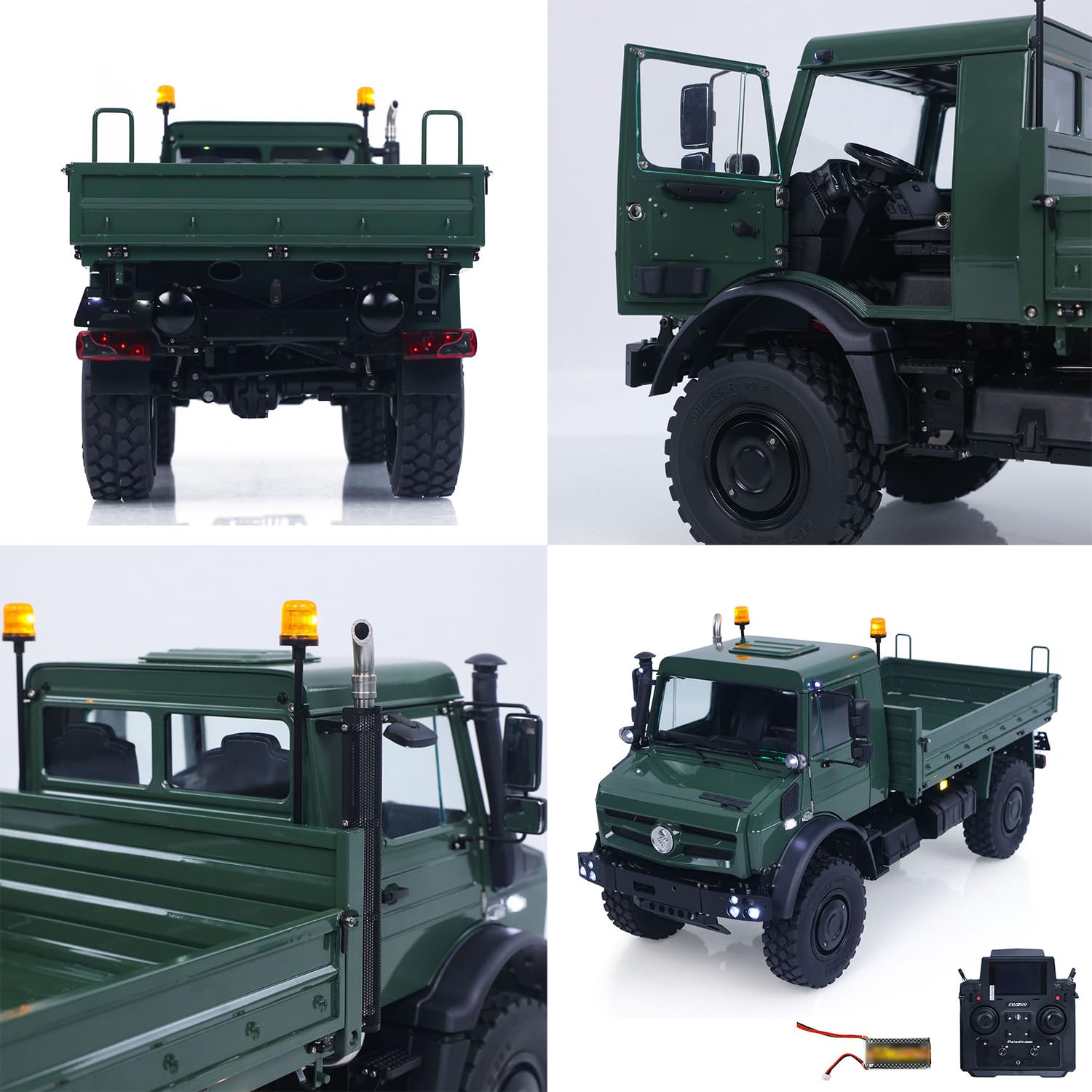 TOUCAN RC HOBBY LESU U4023 1/14 Metallo RC Fuoristrada MT44023 Light Truck Crawler ATV Sistema Audio Ruota Sottostruttura Chloss Flysky Radio per Adulti Modello Avanzato