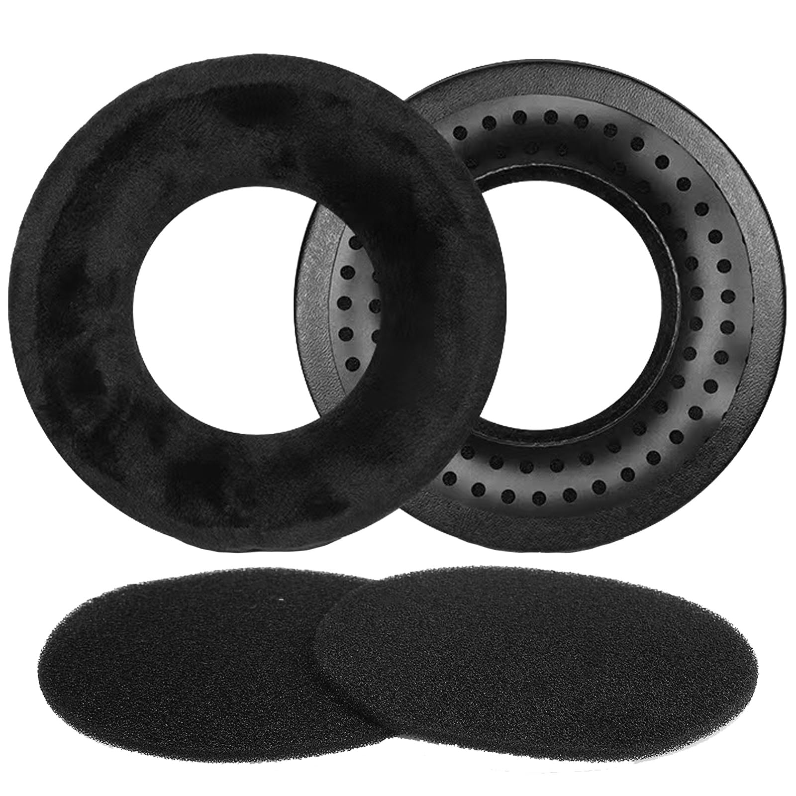 DT 770 Pro Ear Pads Replacement DT 990 Pro Earpads Ear Cup Cushion Cover Compatible with Beyerdynamic DT 990 Pro/DT 770 Pro/DT 880 Pro/DT1990 Pro/DT990/DT770/DT880/DT860/DT660 Headphones. (Black)