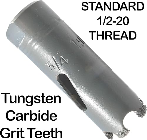 Miniatura 2 de Broca de sierra de carburo de 34 pulgadas con eje SDS Plus para taladro SDS Plus, estuco, ladrillo, fibra de vidrio, yeso reforzado y sierra de