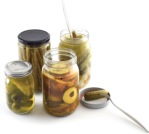 Miniatura 5 de Norpro1366Gemma Correll Pickle Tenedores de acero inoxidable juego de 2 juego de 2 Plateado