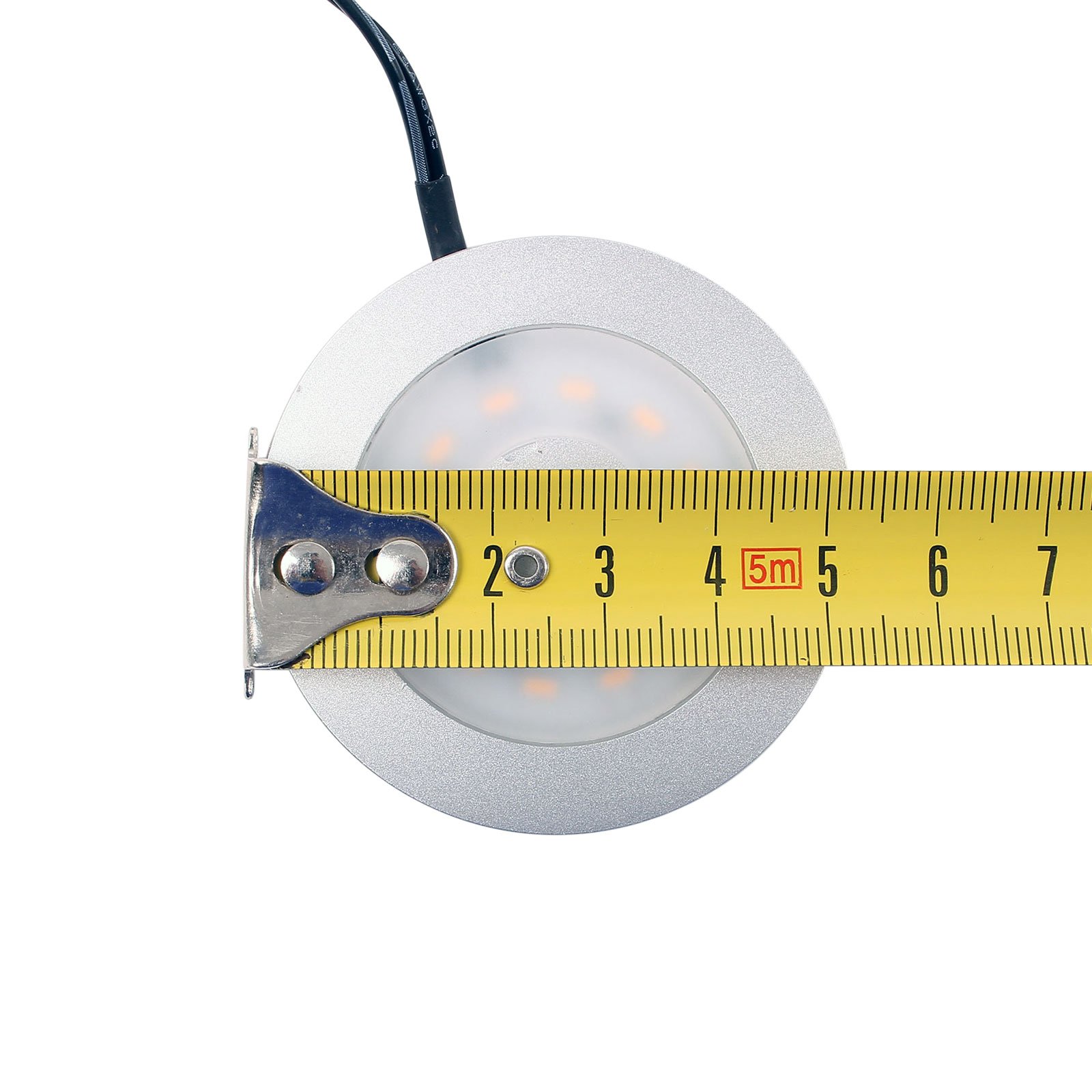 ProPlus 4er Set Wohnwagen Wohnmobil Boot Innenbeleuchtung Led Aufbauspot schwenkbar 240l, 12V-3,4W, Ø55x5,0mm