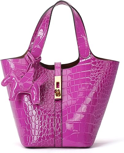 Miniatura 50 de Bolso de mano para mujer, de piel vegana, bolso de mano con asa superior, bolso de hombro con bolso pequeño desmontable