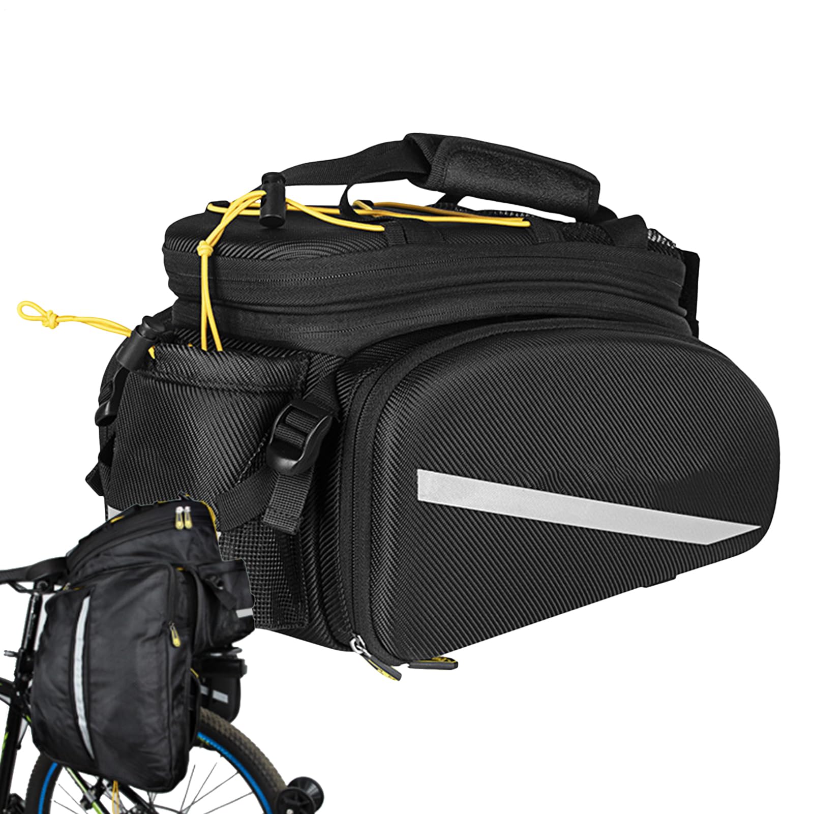 Borsa Da Bici Pannier Organizzatore Per Portapacchi Posteriore Biciclette | Grande Borsa Impermeabile Elettronica per Viaggi Ciclismo Escursionismo Shopping
