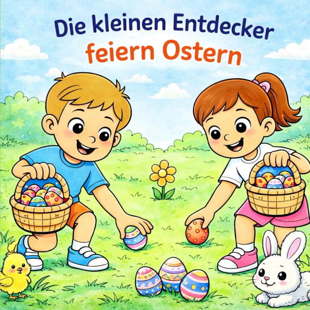 Die kleinen Entdecker feiern Ostern - Ein Kinder Ausmalbuch