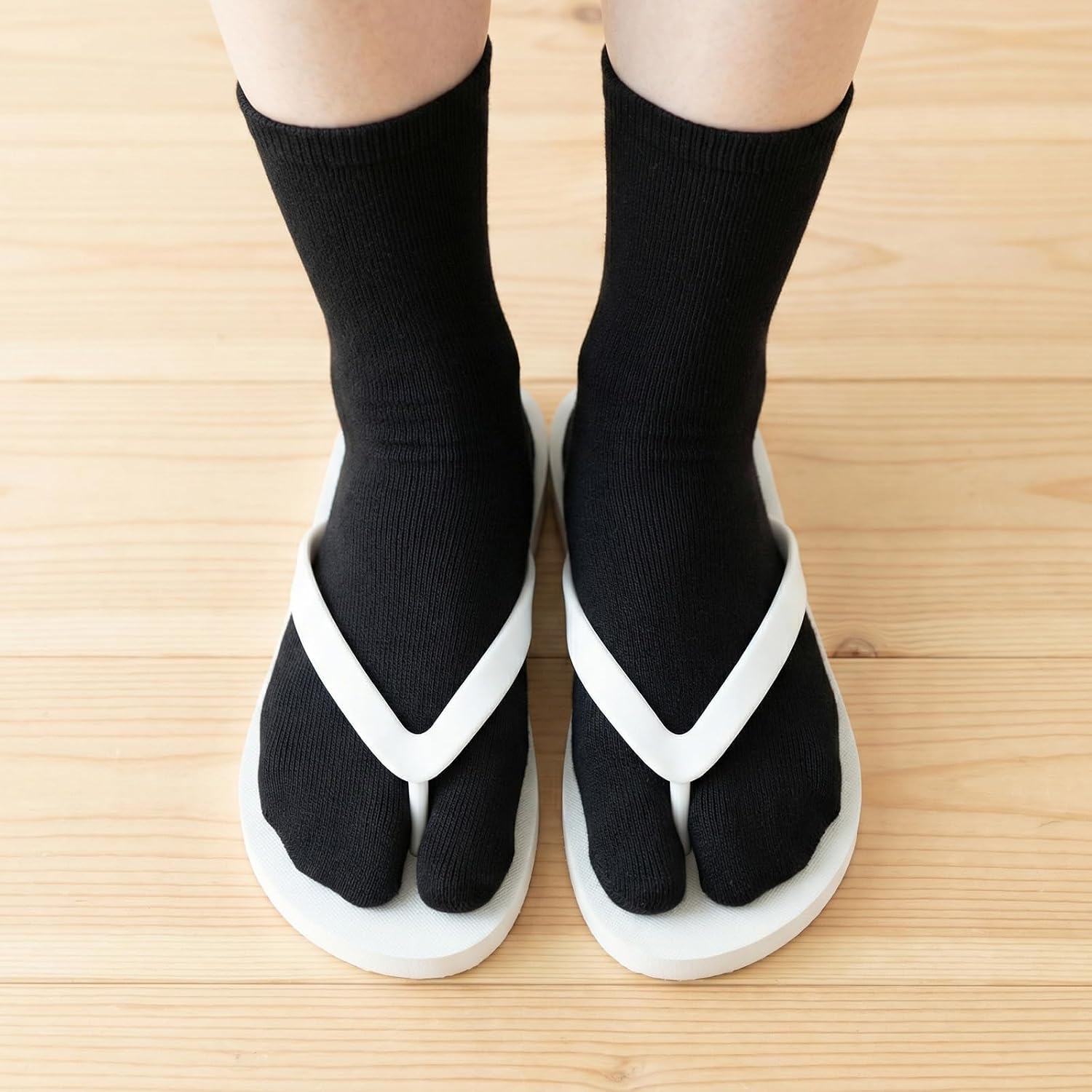 36 Pairs Tabi Socks Women, Flip Flop Socks for Women - Japanese Split Toe Ankle Sock, 3 Colors (Black/White/Gray), Poly-Cotton Blend, 11.8" Length