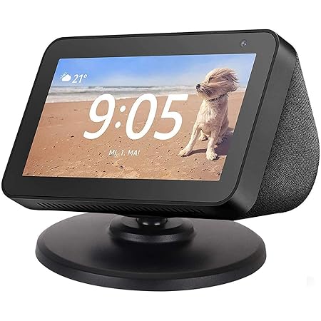 Für Echo show 15 Halter 360° verstellbarer Aluminiumlegierung Wandklappbare Teleskopstütze Sie Ihre Echo show 15 einfach nach vorne oder zurück, um den Blickwinkel zu verbessern (Schwarz) A364