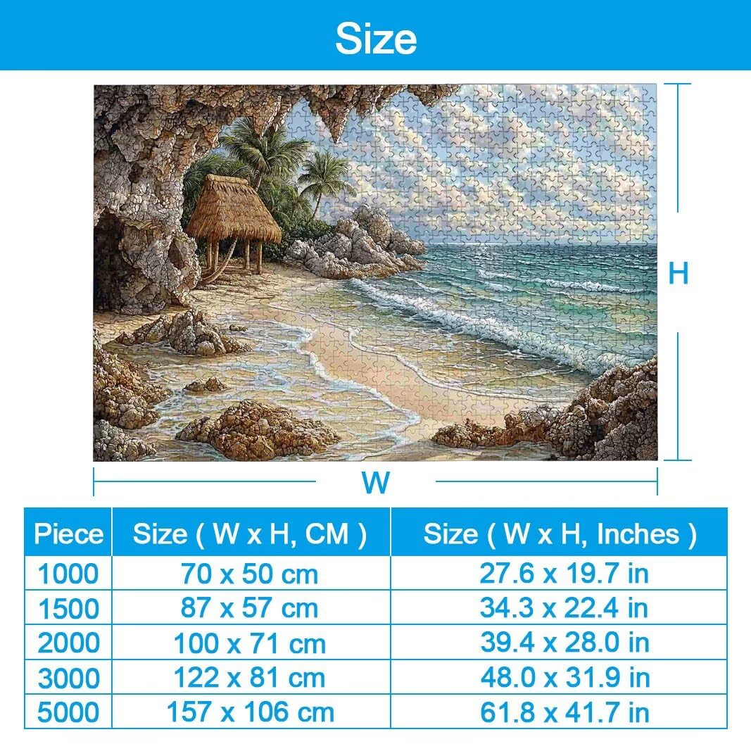 Puzzle Playa, Puzzle 1500 Piezas para Adultos, Regalo Mujer/Hombre -2433