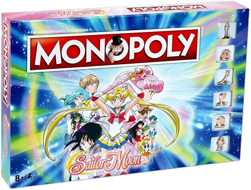 Winning Moves Juego de mesa Monopoly - Sailor Moon Edition - 2+ jugadores - A partir de 9 años