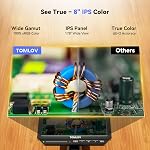 TOMLOV TM4K-AF 8" 4K Microscope numérique à focus automatique avec HDMI Bras flexible, feux latéraux, 52MP LCD Affichage, y compris le tapis de réparation et 64GB Carte
