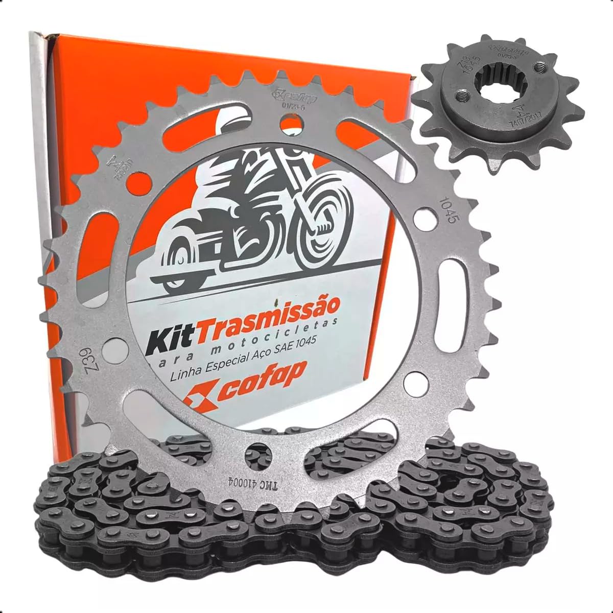Kit Relação Transmissão Honda XRE 300 2009 até 2014 Aço 1045 Cofap