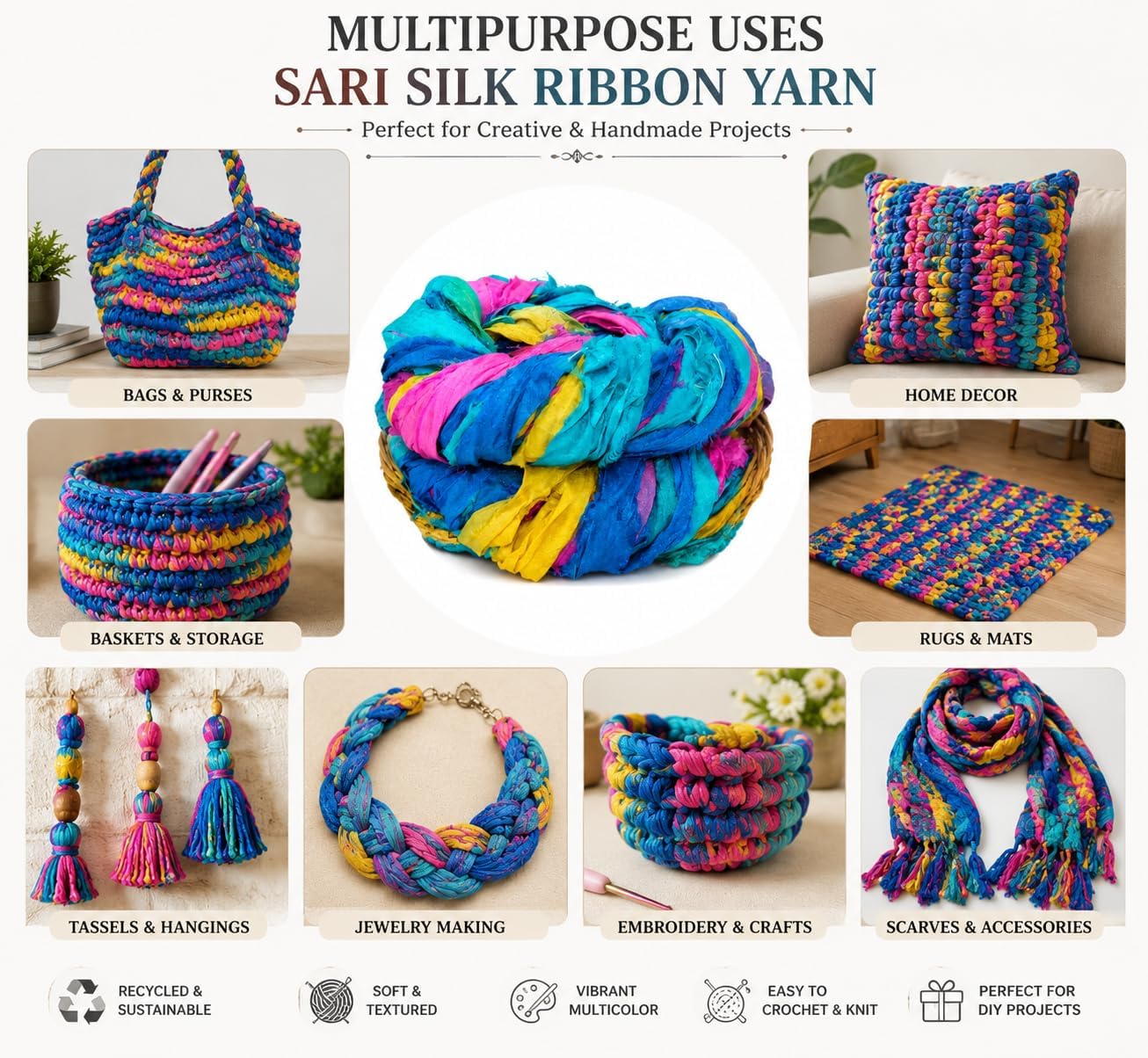 Sari Silk Ribbon Super Bulky Yarn