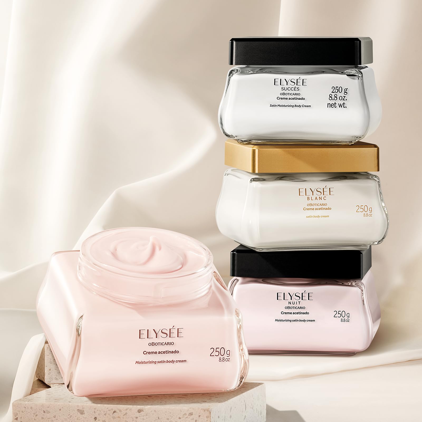 O BOTICARIO ELYSEE NUIT CREME HIDRATANTE ACETINADO NUIT 250g