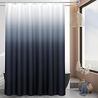 Vista 10 de MitoVilla - Cortina de ducha de tela de nido de abeja burdeos, cortinas de ducha con textura de nido de abeja modernas para decoración de lujo