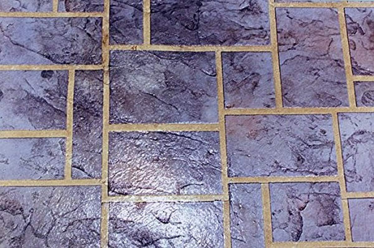 MR-ASHL Mini Roll Stencil - Ashlar Slate, 100 sq. ft.