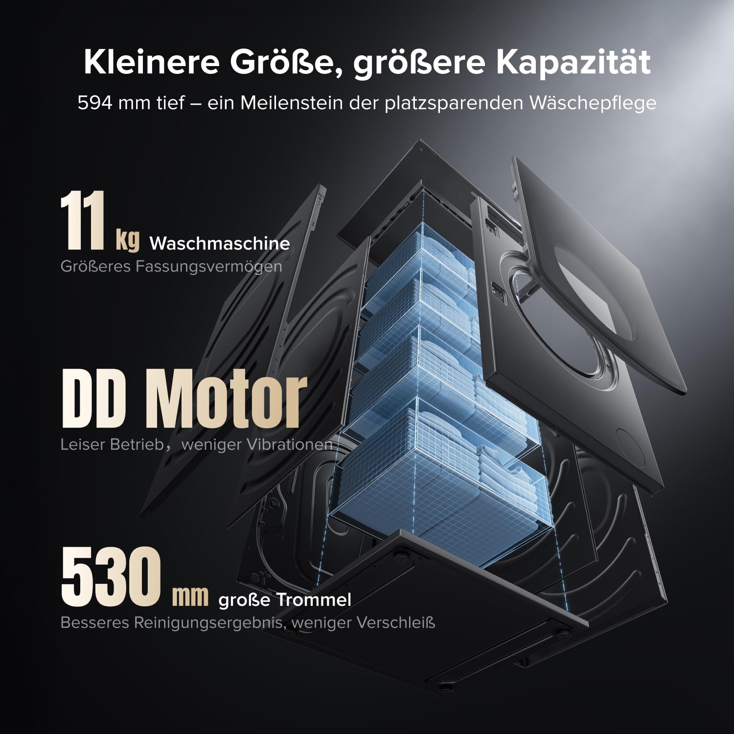 Roborock Zeo X Waschtrockner 11 kg Waschen 6 kg Trocknen 27 Programme APP-Steuerung