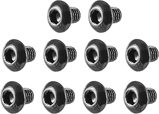 uxcell M3x4mm Thread Button Head Hex Socket Cap Screw Bolt 100pcs