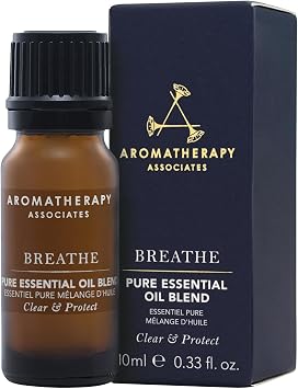 Aromatherapy Associates Breathe Pure Essential Oil Blend. Premium Undiluted Blend to Awaken Your Senses. Hand-Crafted with Eucalyptus, Tea Tree and Pine 0.33 fl oz