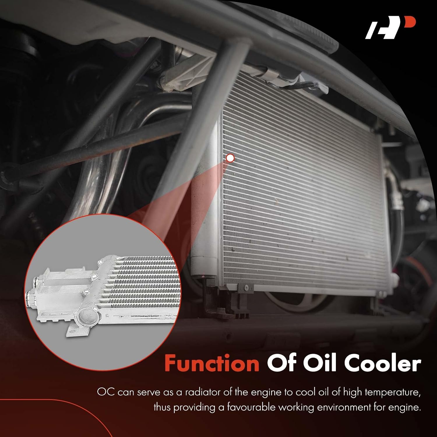 A-Premium Automatic Transmission Oil Cooler Compatible with Jeep Renegade 2015-2018 & Ram ProMaster City 2015-2020, 2.4L, SOHC, Replace# 51966749