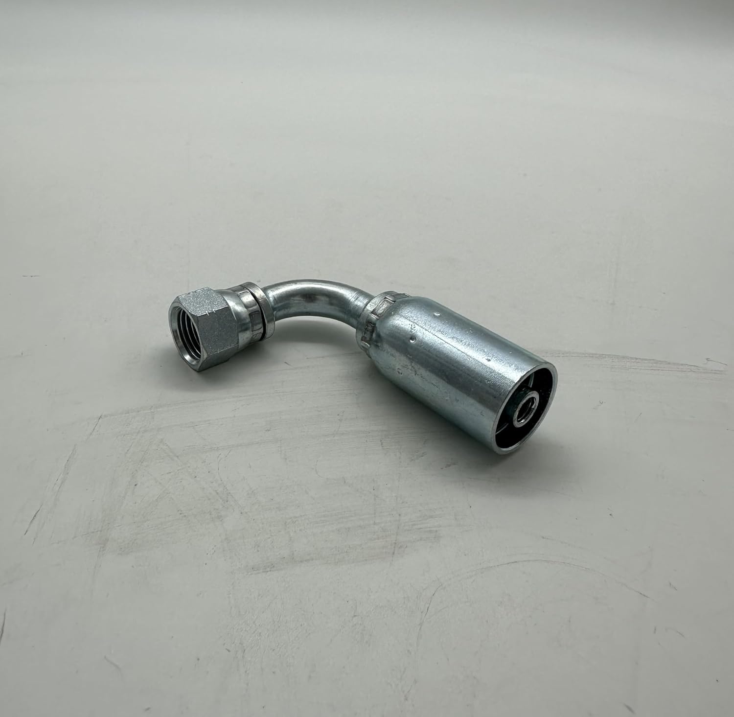 FJX90-06-06-U, Hydraulic Crimp Fitting, U-Series, 3/8" JIC Female Swivel, 90° Elbow (5)