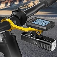 Vista 9 de Soporte frontal para computadora de ciclismo, soporte para computadora GPS para bicicleta, soporte integrado para manubrio de bicicleta para Garmin