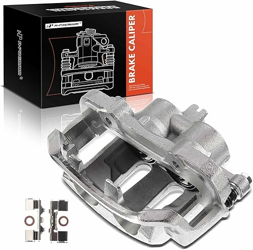 A-Premium Conjunto de pinza de freno de disco con soporte compatible con modelos Nissan - Frontier 1998-2004, Pickup 1995-1997, D21 1992-1994, L4