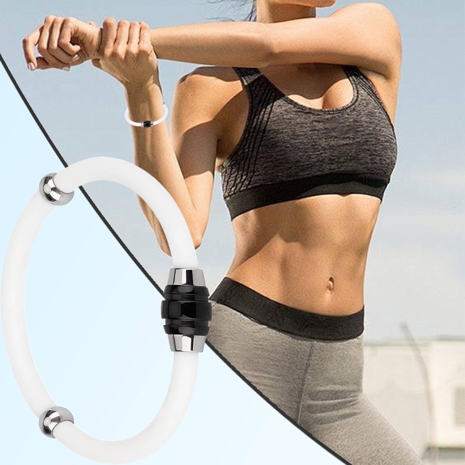 Bracciale antistatico – 25 g, cinturino di scarica, cinturino eliminatore con design regolabile | accessorio alla moda elegante per uomini, donne, adolescenti, sport invernali, assorbimento degli urti