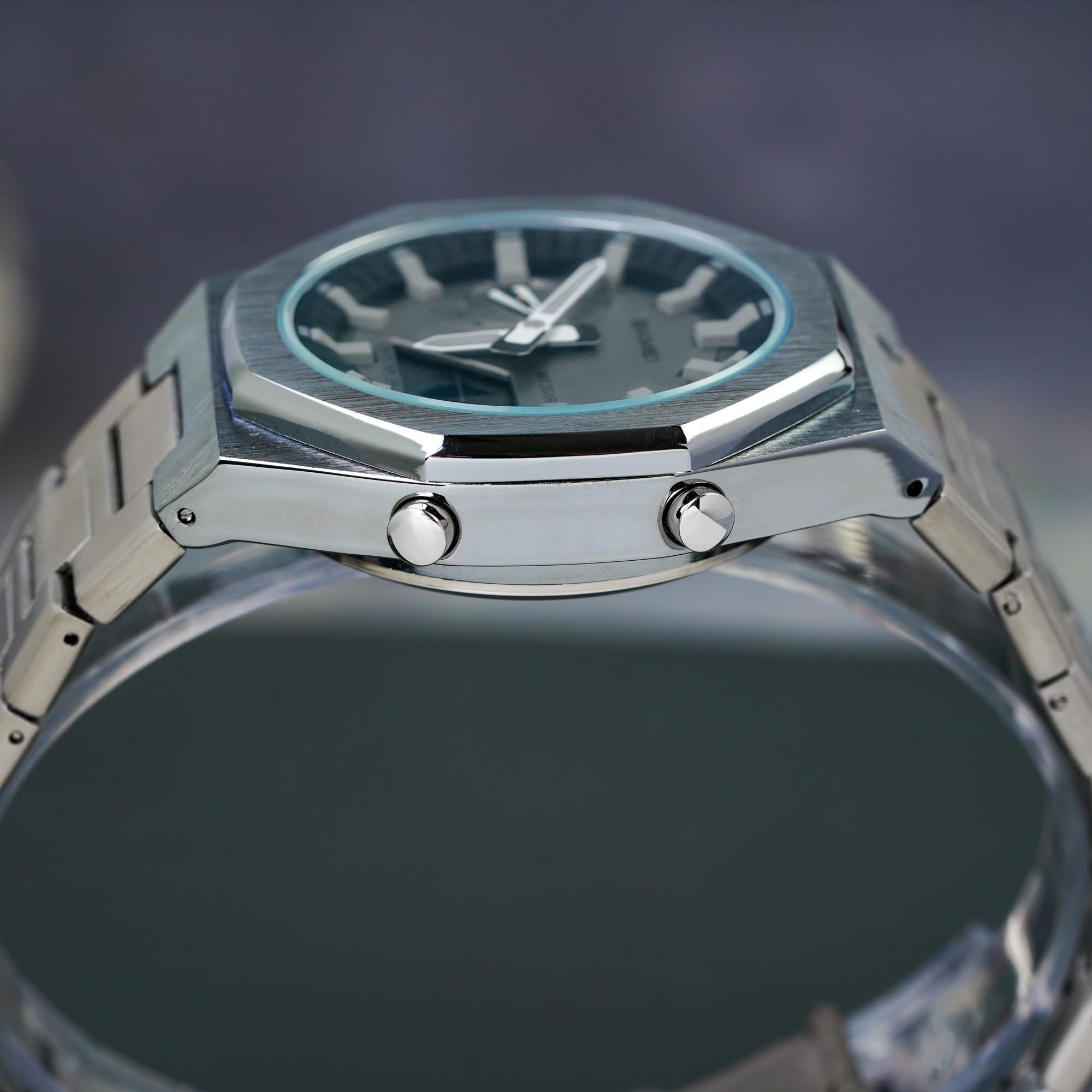 SKMEI Orologio da uomo elettronico a doppio display con luminoso, impermeabile fino a 50 m, orologio sportivo alla moda, multifunzione, 1816