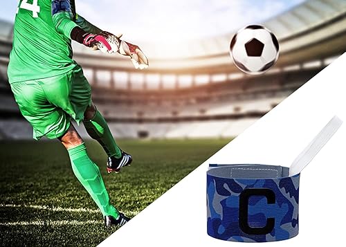 Miniatura 9 de ONLYKXY Captain Armbands 6x37CM2.36x14.56 pulgadas Ajustable Líder Brazalete para Fútbol Baloncesto Voleibol Escuela Equipo Competición Entrenador