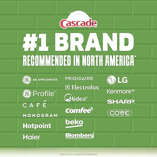 Miniatura 8 de Cascade Platinum Plus Cápsulas para lavavajillas, detergente para lavavajillas, jabón detergente para platos, limón, 47 unidades