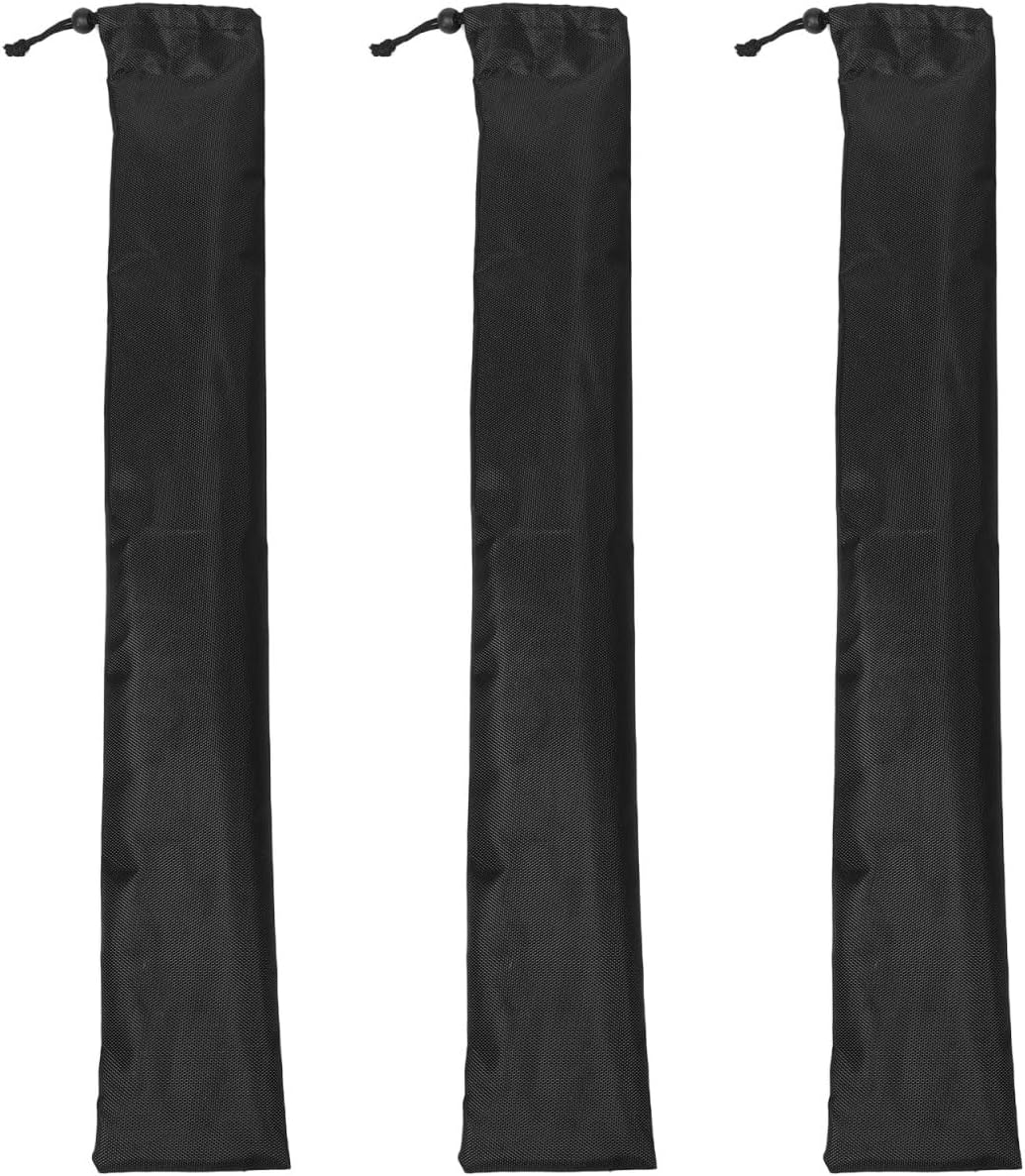 LIOOBO Tent Pole Bag: Trekking Poles Carrying Bag Replacement Case for Walking Stick, Portable Long Storage Pouch for Camping Hiking Party Tent 3pcs