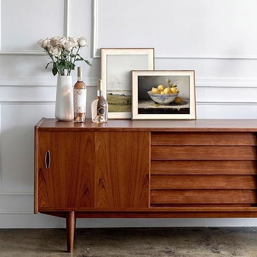 Miniatura 6 de XOCUUI Pintura al óleo de limón amarillo apagado para sala de estar de casa de campo, pintura al óleo Art Deco para cocina, decoración rústica