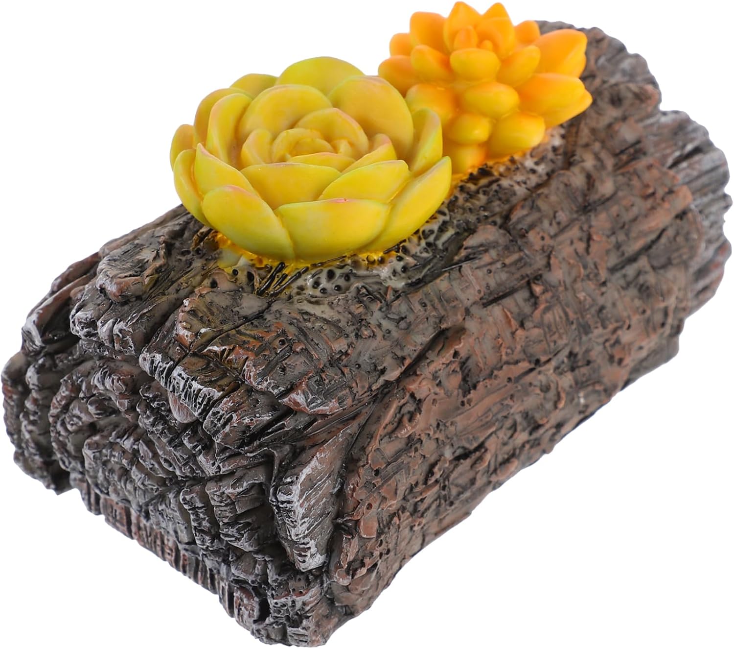 Xmas Hidden Key Hider for Outdoor Garden, Faux Tree Stump Resin Decor
