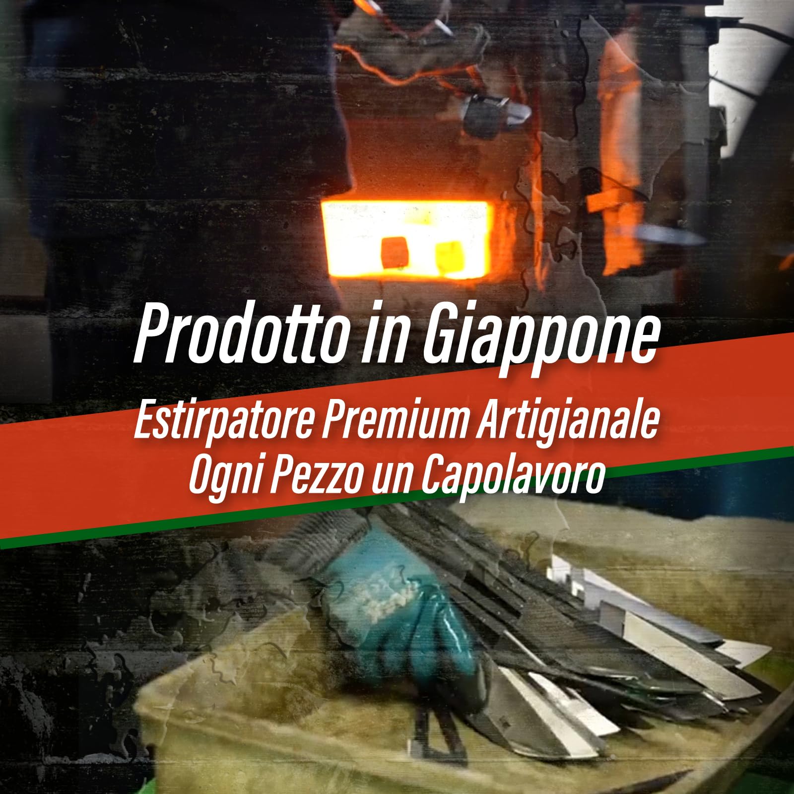 SUIZAN Falcetto diserbo Nejiri Kama 330mm - Sarchiello Zappetta Giapponese | Professionale Attrezzi giardinaggio erbacce orto sarchiatura terreno coltivazione Zappa Nejirikama estirpatore aiuole