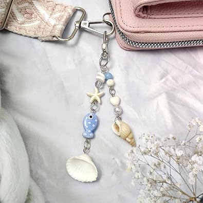 2PCS Cute Phone Charms Aesthetic Y2k Pink Guitar Strawberry Star Phone Straps Key Chains for Keys Bags Camera