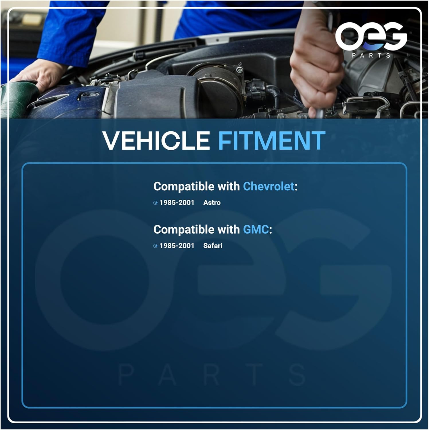 OEG Parts New Window Regulator Front Drivers Side Left LH Compatible with Chevrolet 1985-2001 GMC Safari & Chevrolet Astro 740-896, 11R43, 15091383, 22049767, WL41896