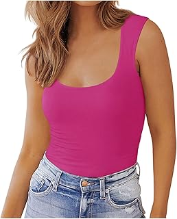 Camisa de Gasa Ajuste Tops de Verano Lindas Camisas sin Mangas Blusas Amarillas Para Mujer