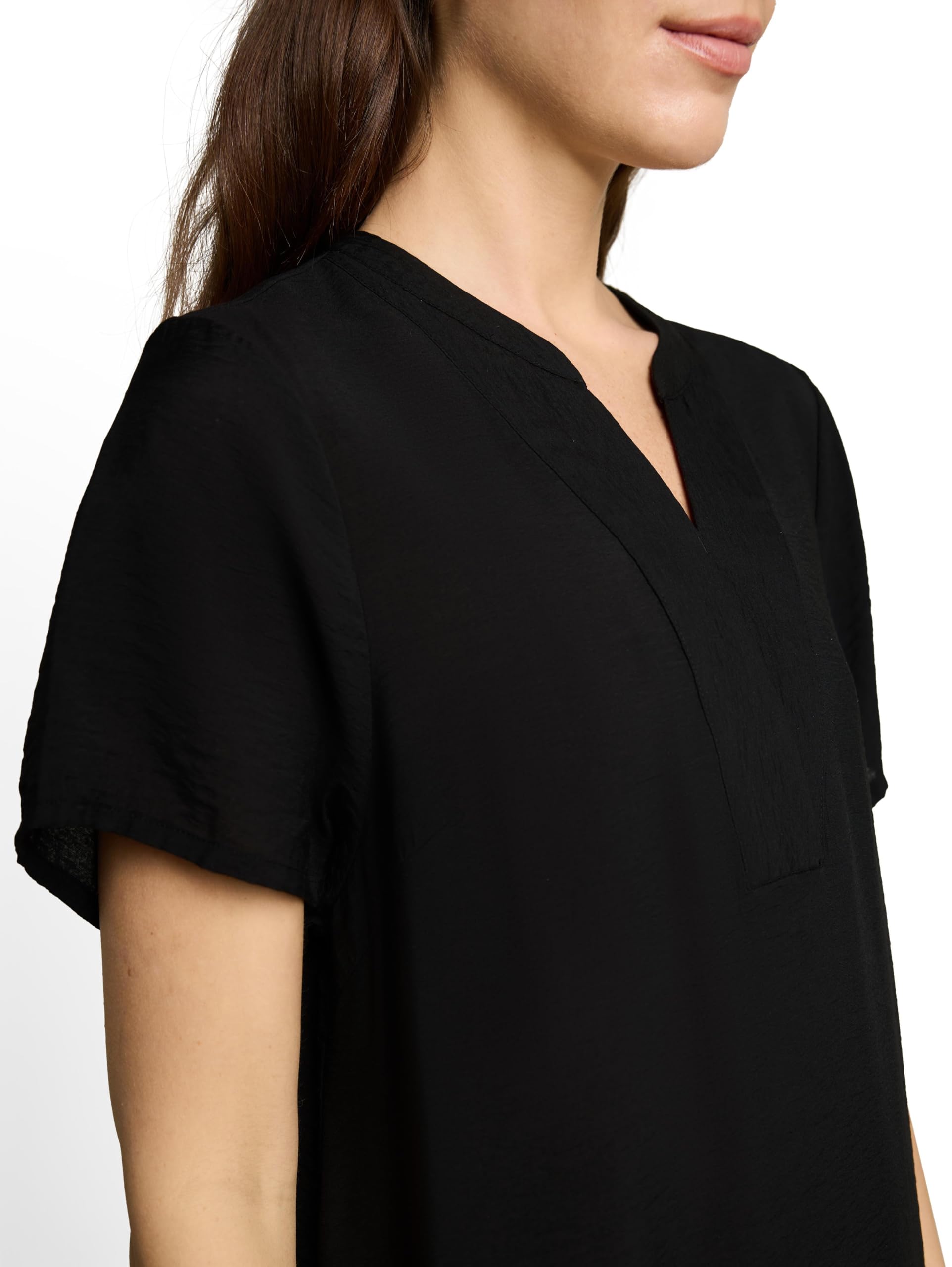 Tom Tailor Damen 1051254 Kleid mit V-Ausschnitt
