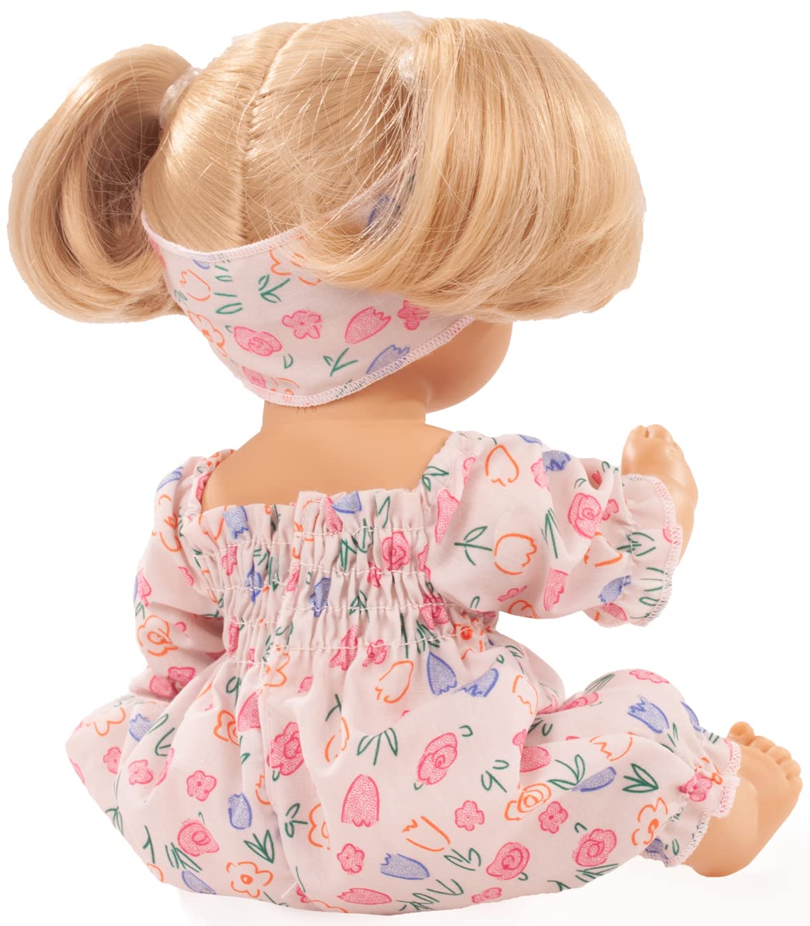 Götz 2353252 Sleepy Aquini Girl BliBlaBlume bambola da bagno 33 cm | per bambini dai 3 anni, bambola bebè, capelli biondi, corpo rigido, occhi azzurri chiudibili, funzione beve e fa pipì