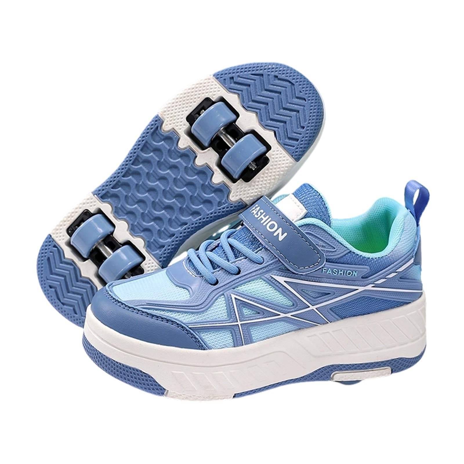 Surwin Roller Adolescents/Enfant Mode, Chaussures Enfant avec roulettes, Chaussures à roulettes Retractable Détachable, Chaussure Roller Fille/Garçon, Basket Roller Semelle épaisse