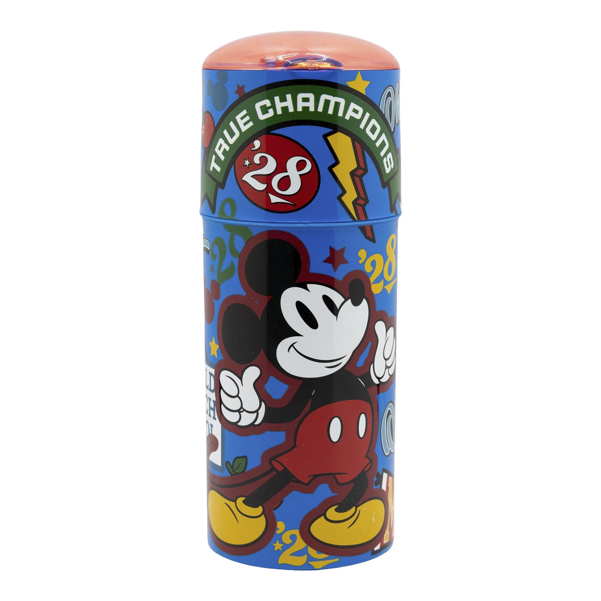 SIPPER BOTTLE 350 ML MICKEY TRUE CHAMPIONS, Red