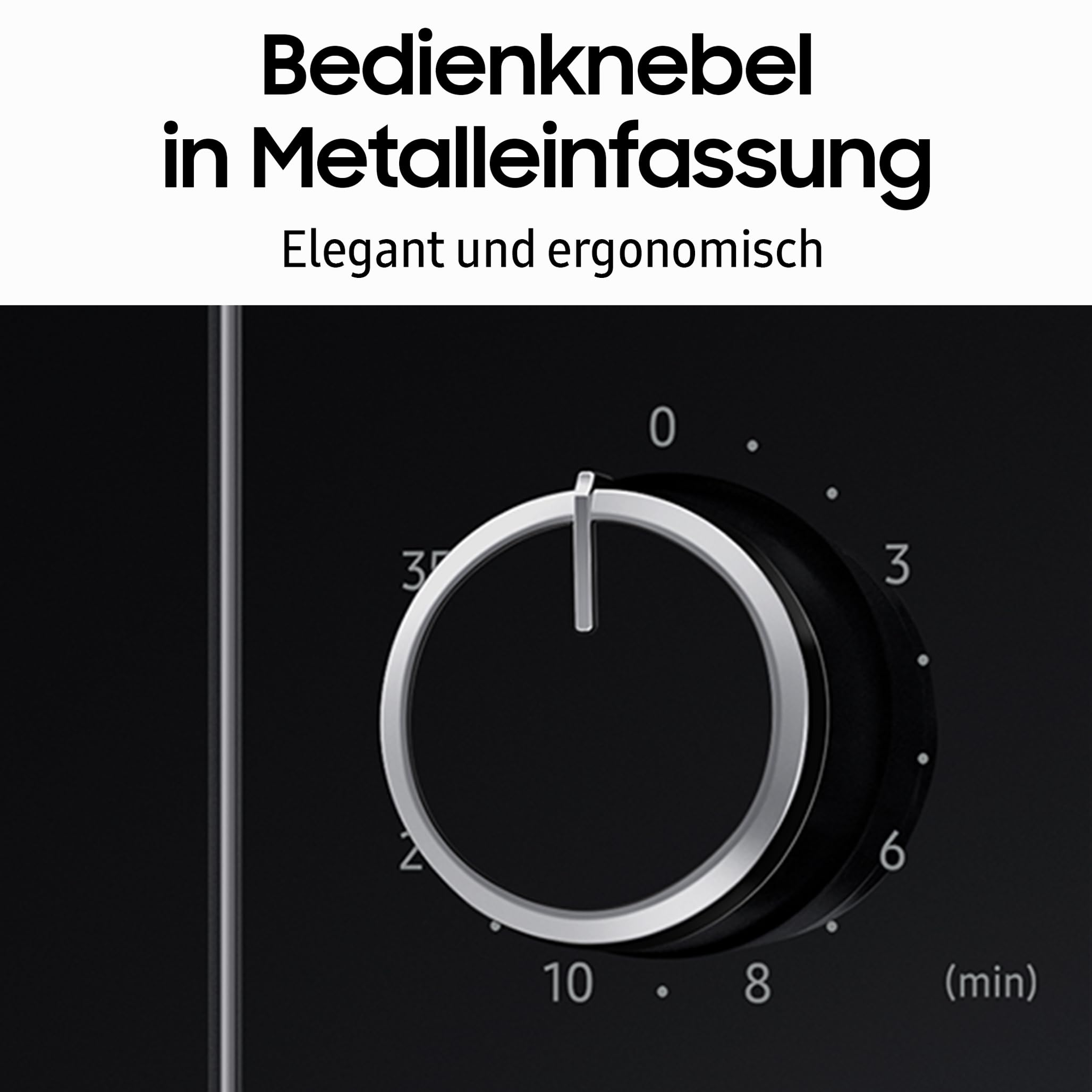 Samsung Mikrowelle 700 W 20 l Epoxy-Garraum MS20A3010AL/EG Schwarz