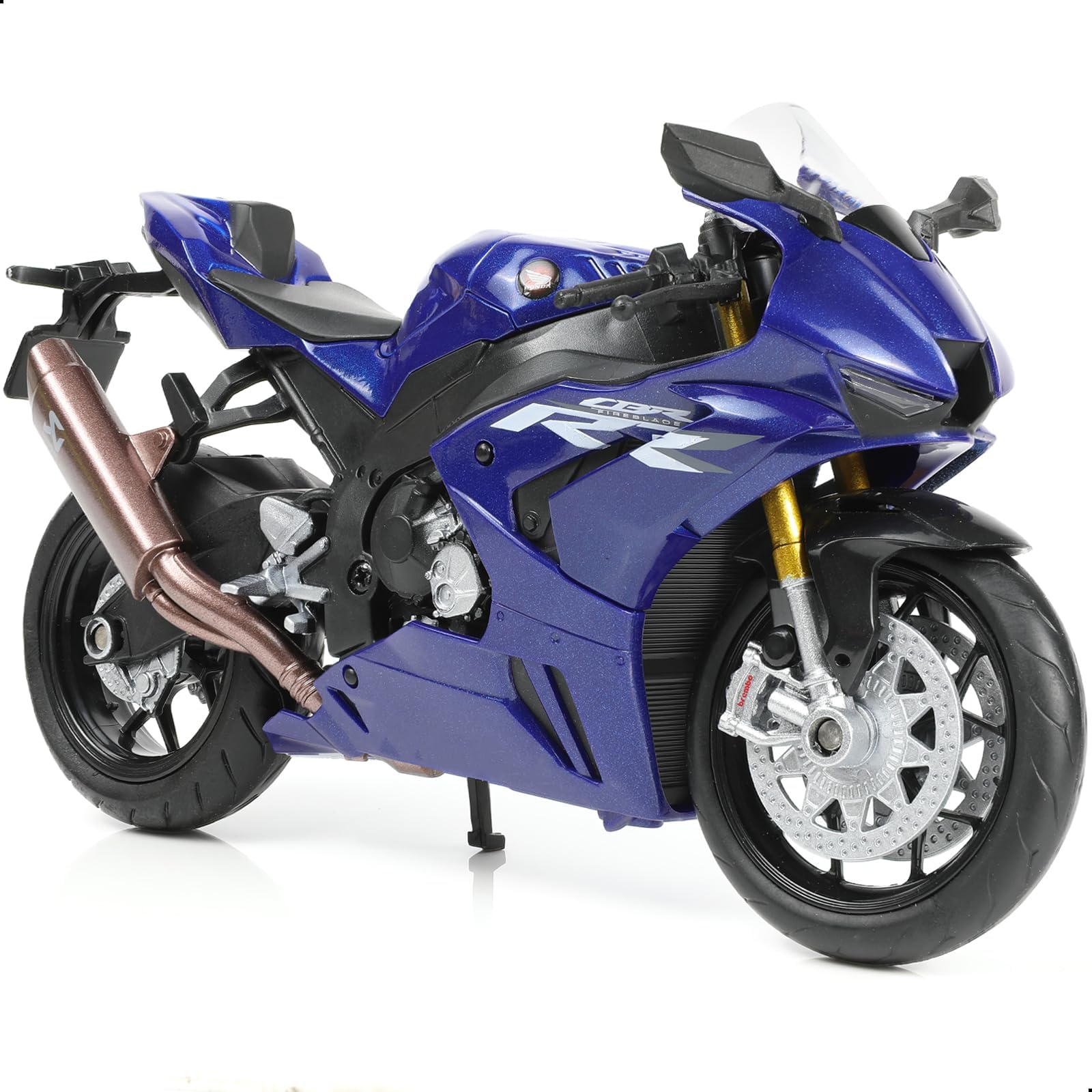 Risopen 1:12 Motorcycle Model Toy for BMW S1000RR Metal Die-cast with Plastic Motorcycle Model No Assembly Required Mini Finished Moto Gift for Adult(White) — view 13