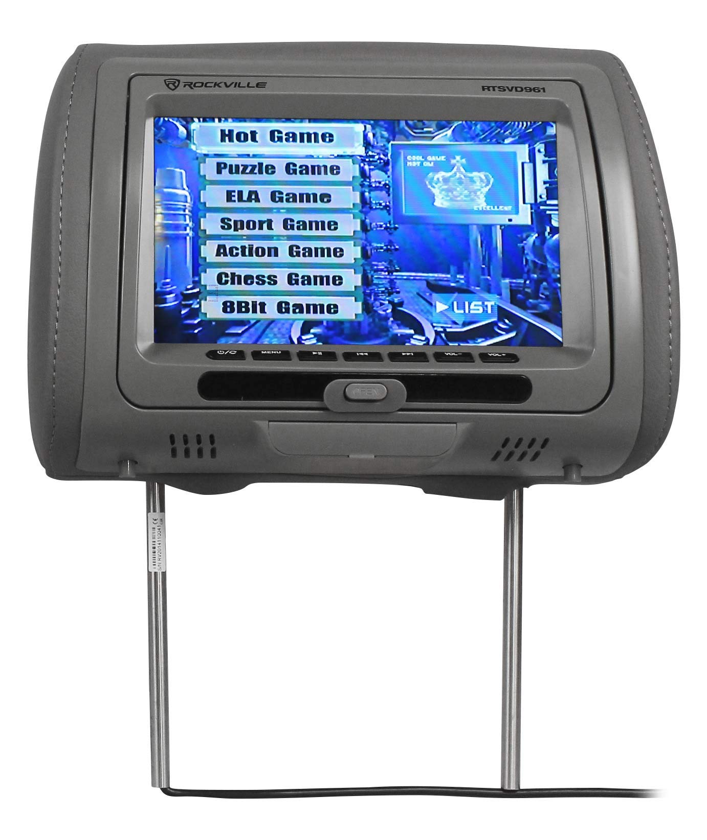 Amazon.com: Rockville RTSVD961-GR 9” Gray Touchscreen Dual DVD