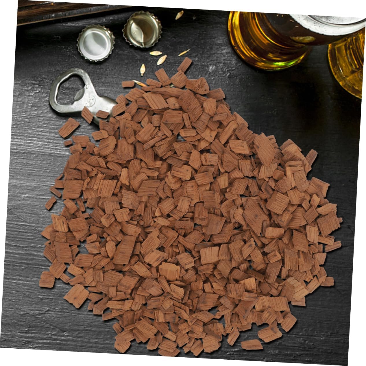 PRETYZOOM 5pcs Oak Chips for Wine Making Light to French Oak for Home Brewing Supplies Flavor and Red Wine for Enthusiasts and