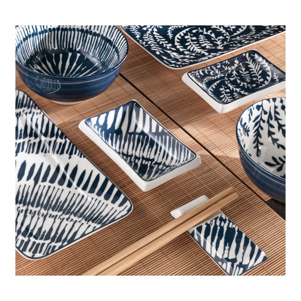 BRANDANI SET SUSHI 12 PZ TOVAGLIETTE BACCHETTE PIATTI CIOTOLE POGGIA BACCHETTE