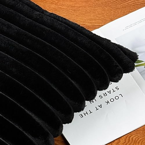 Miniatura 7 de Juego de 2 fundas de almohada de 16 x 16 pulgadas, fundas decorativas de piel sintética para cama, funda de almohada suave y esponjosa con parte