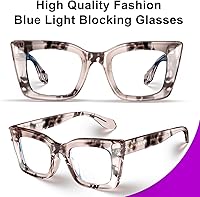 Vista 23 de VISOONE Cat Eye Blue Light Blocking Glasses TR90 Anti-glare Women Calida
