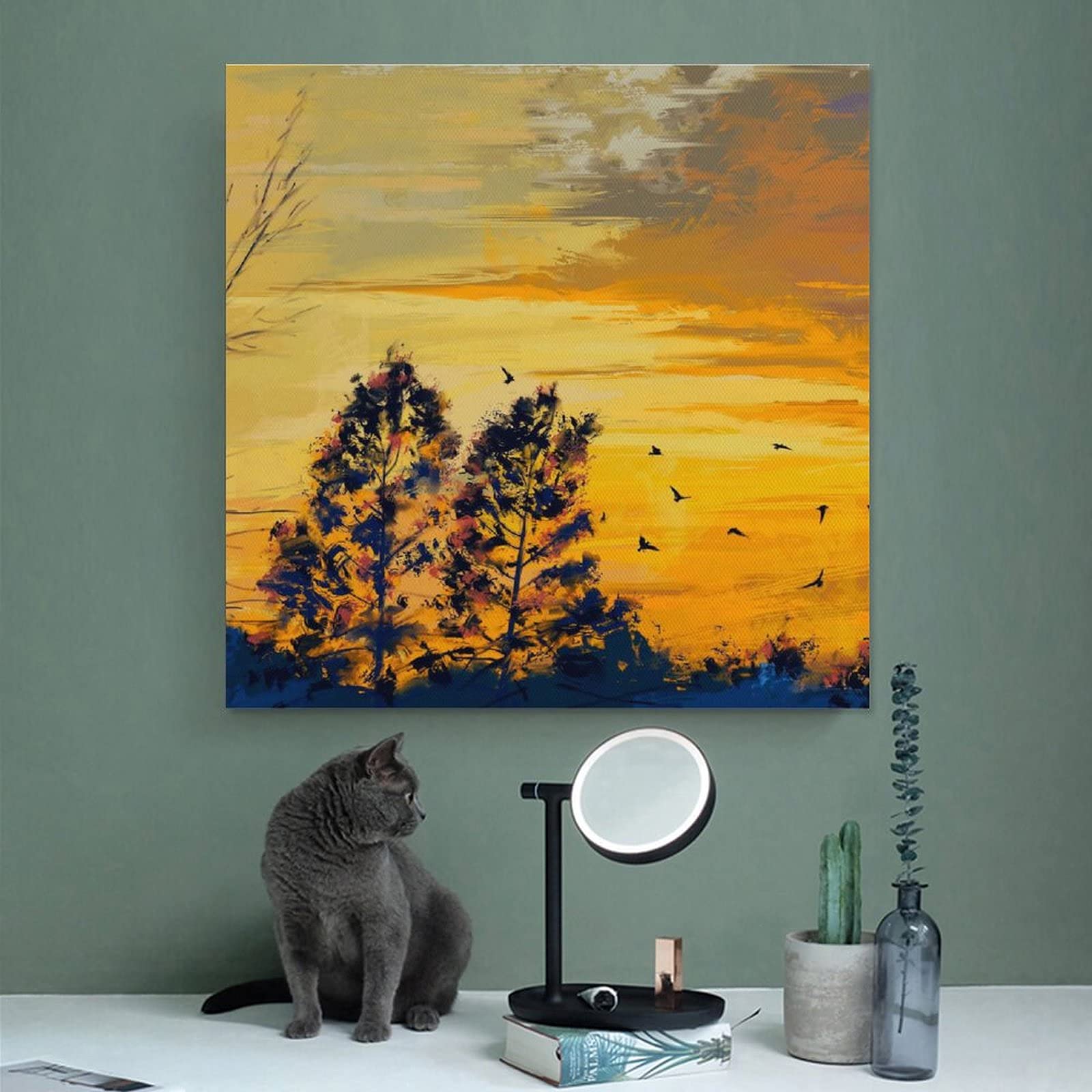 キャンバス絵画「たそがれ」 キャンバス絵画「たそがれ」