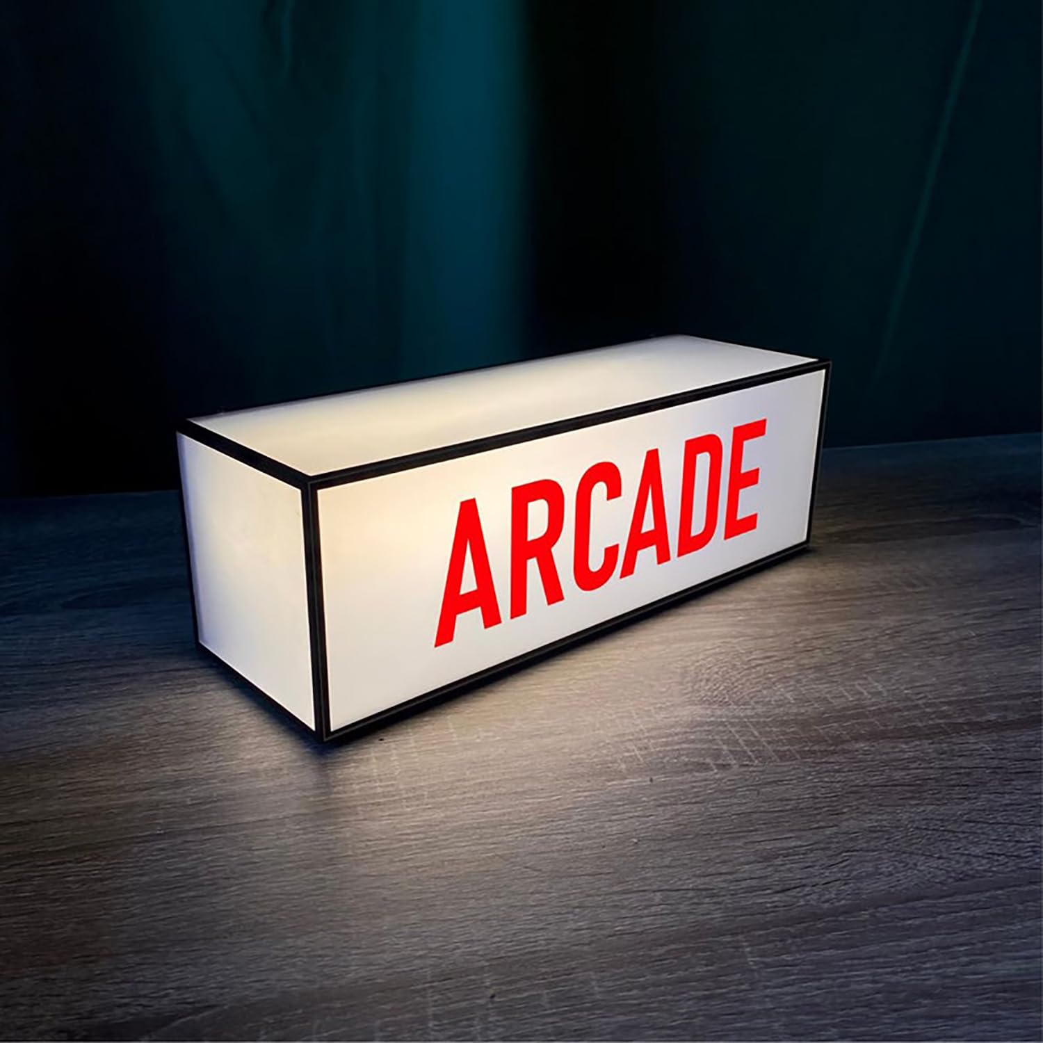 Arcade RGB LED Neon Lightbox mit Fernbedienung Wand montierbar Pulsierende Studio Warnschild Beleuchtete Lichter Schild für Kino Cafés Home Unternehmen Schreibtisch Wanddekoration USB Powered